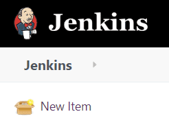 Przycisk do stworzenia nowego projektu w Jenkinsie